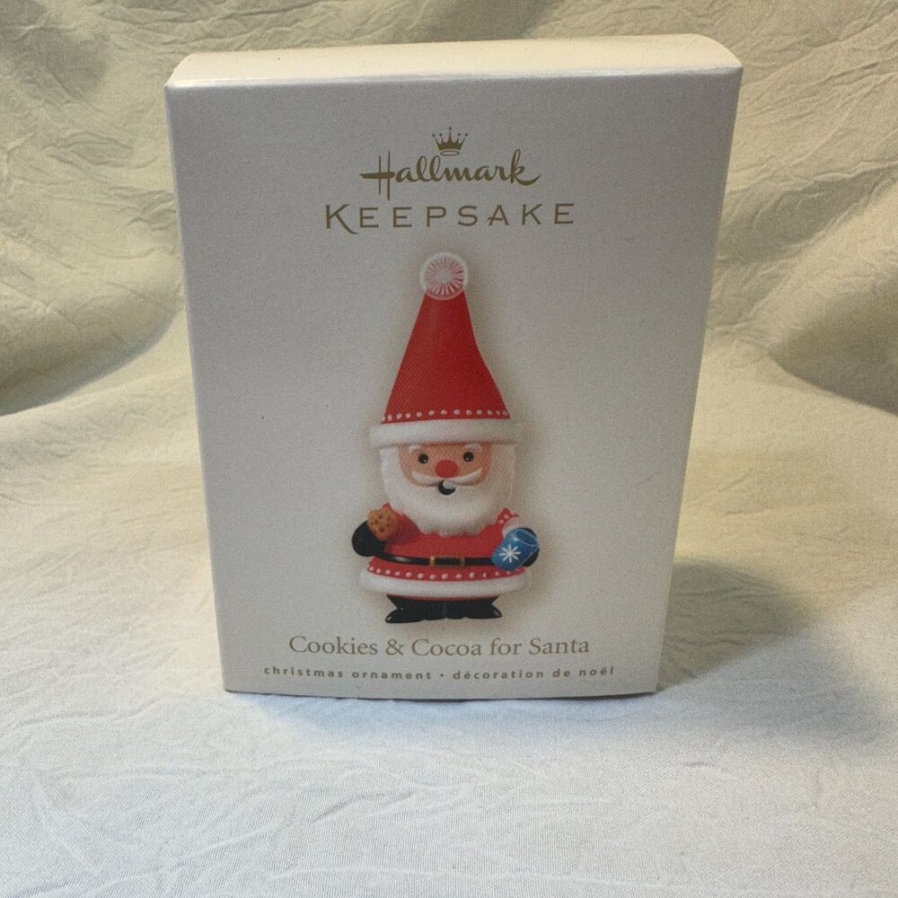 Vintage Hallmark Keepsake 2008 Cookies & Cocoa For Santa Ornament
